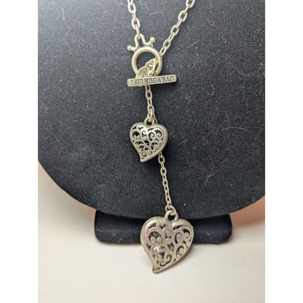 American Eagle Live Your Life Heart Necklace